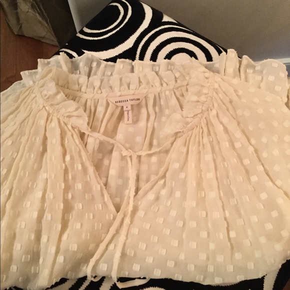 Rebecca Minkoff Cream Blouse - Picture 4 of 4